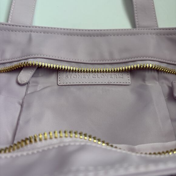 NWT Stoney Clover Lane Mini Tote Bag Grape Crossbody Strap - Small Flaw - Picture 13 of 16